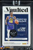 Donovan Mitchell Vaulted Veterans White Box Patch Autograph #1/1 autograph, basketball card, numbered, patch