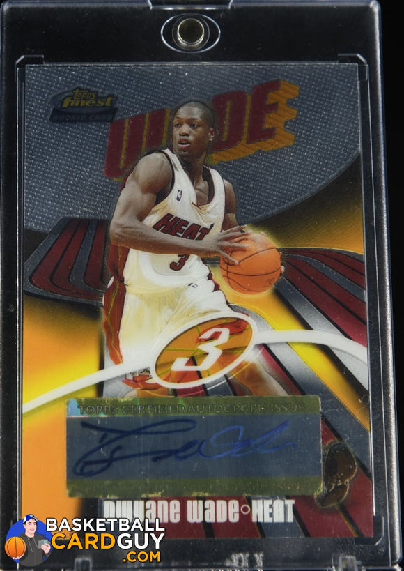 Dwyane Wade 2003-04 Finest #158 AU RC #/999 autograph, basketball card, numbered, rookie card