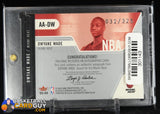 Dwyane Wade 2003-04 Fleer Authentix Autographs #AADW #/325 RC autograph, basketball card, numbered, rookie card