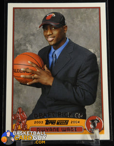 Dwyane Wade 2003-04 Topps Rookie Card Miami Heat #225 basketball card, rookie card