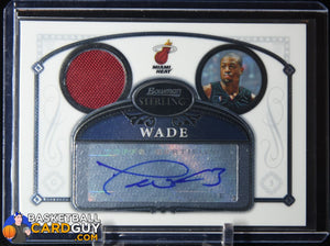 Dwyane Wade 2006-07 Bowman Sterling #39 JSY AU autograph, basketball card, jersey