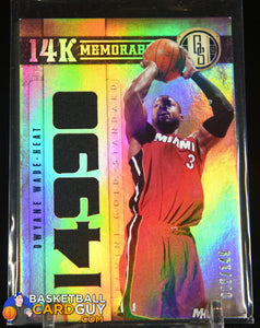 Dwyane Wade 2011-12 Panini Gold Standard 14K Memorabilia #/149 basketball card, jersey, numbered