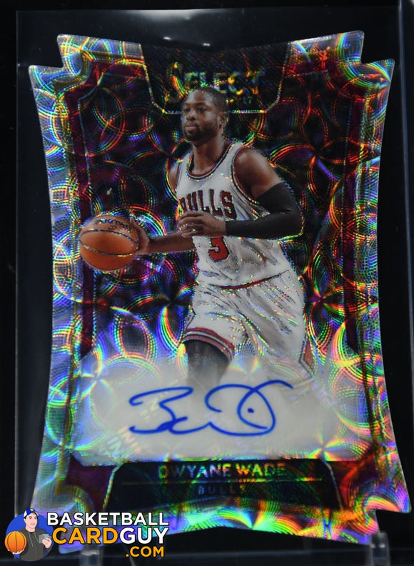 Dwyane Wade 2016-17 Select Die-Cut Autographs Scope #/25 autograph, basketball card, numbered