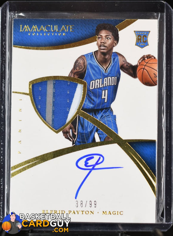 Elfrid Payton 2014-15 Immaculate Collection #111 JSY AU RC RPA - Basketball Cards
