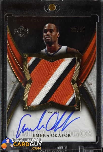 Emeka Okafor 2006-07 Exquisite Collection Limited Logos #LLEO #/50