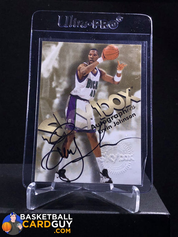Ervin Johnson 1998-99 Skybox Premium Autographics - Basketball Cards
