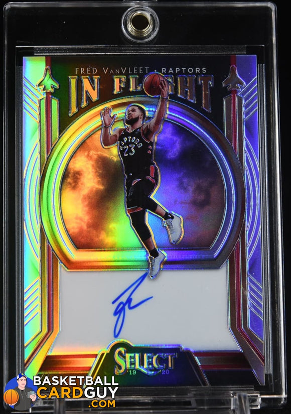 Fred VanVleet 2019-20 Select In Flight Signatures #/149 autograph, basketball card, numbered