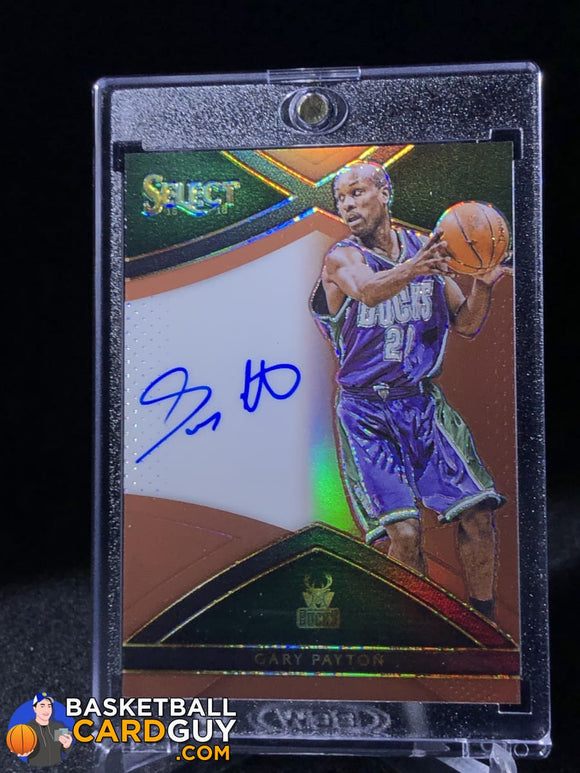 Gary Payton 2015-16 Select Signatures Copper Auto #/49 - Basketball Cards