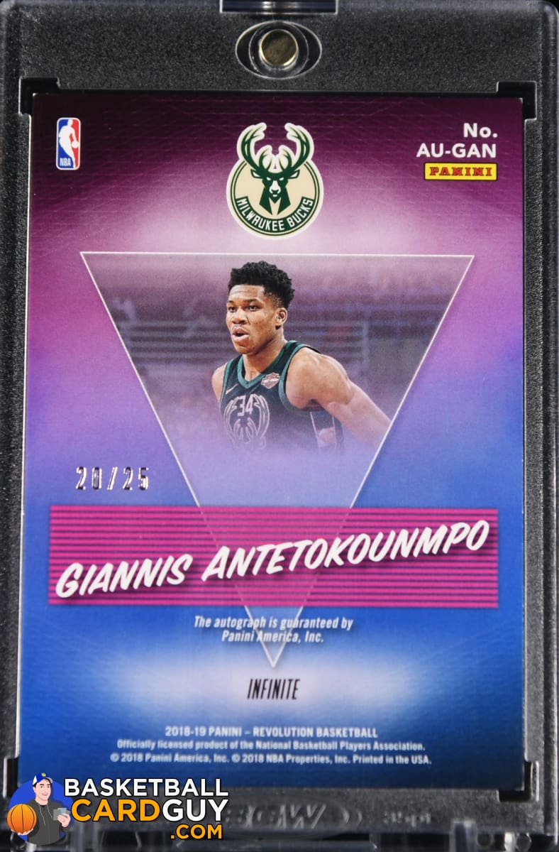 Giannis Antetokounmpo 2018-19 Panini Revolution Autographs