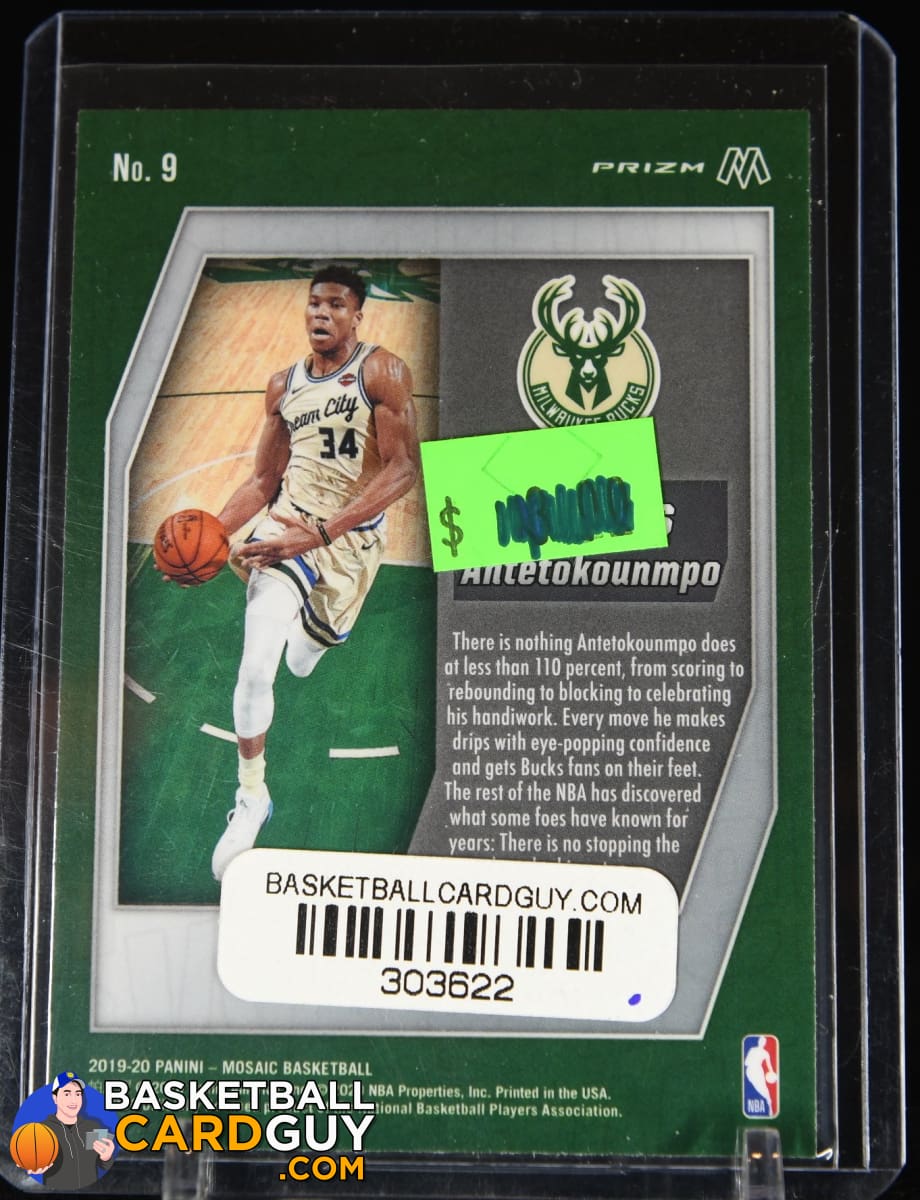 Giannis Antetokounmpo 2019-20 Panini Mosaic Swagger #9 – Basketball Card Guy