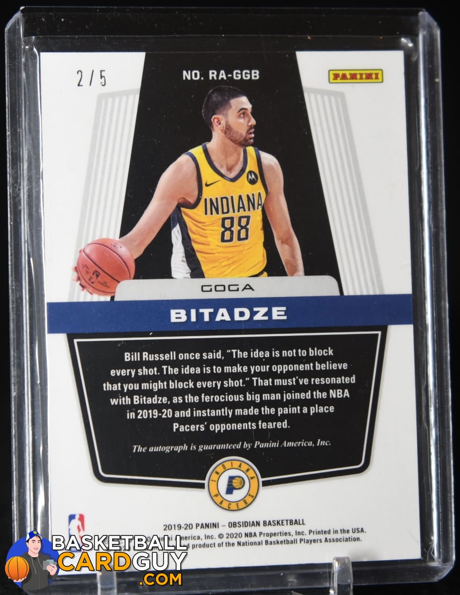 Goga Bitadze 2019-20 Panini Obsidian Rookie Autographs Electric