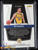 Goga Bitadze 2019-20 Panini Obsidian Rookie Autographs Electric Etch Red #/5 autograph, basketball card, numbered, rookie card