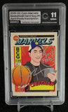 Grading Co. Gem+ 11 Basketball Card Guy Autographed Card with April Fools Inscription basketball card, graded