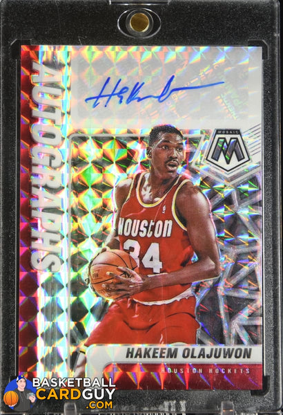 Hakeem Olajuwon 2020-21 Panini Mosaic Autographs Mosaic