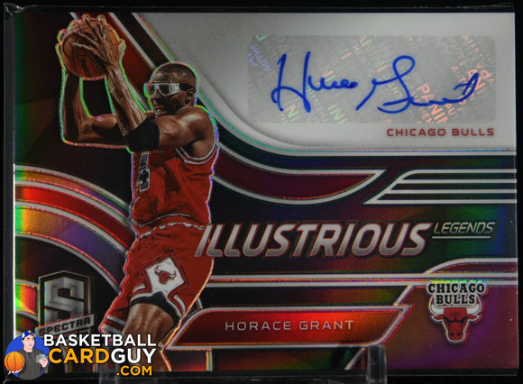 Horace Grant 2020-21 Panini Spectra Illustrious Legends Signatures #/99 autograph, basketball card, numbered, prizm