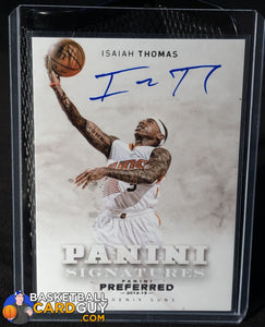 Isaiah Thomas 2014-15 Preferred Panini Signatures - Basketball Cards