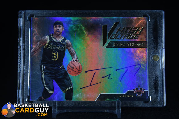 Isaiah Thomas 2017-18 Panini Vanguard High Voltage Signatures #/49 autograph, basketball card, numbered