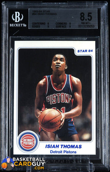 Isiah Thomas 1983-84 Star #94 XRC BGS 8.5 – Basketball Card Guy