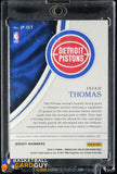 Isiah Thomas 2016-17 Immaculate Collection Jumbo Patches Jersey Numbers JERSEY NUMBER #11/11 basketball card, numbered, patch