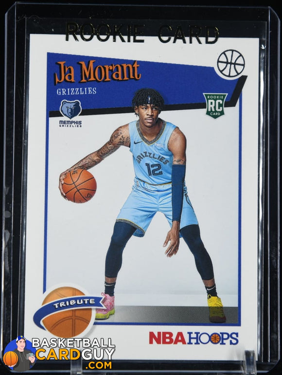 Ja Morant 2019-20 Hoops #297 RC basketball card, rookie card