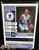 Ja Morant 2019-20 Panini Contenders Rookie Ticket Swatches #18 basketball card, prizm