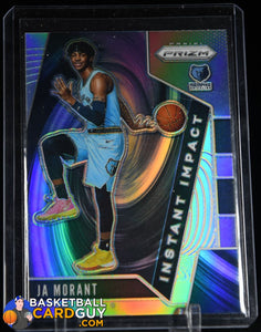 Ja Morant 2019-20 Panini Prizm Instant Impact Prizms Silver #12 basketball card