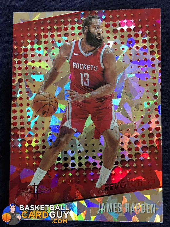 James Harden 2017-18 Panini Revolution Cracked Ice Parallel #95 - Basketball Cards