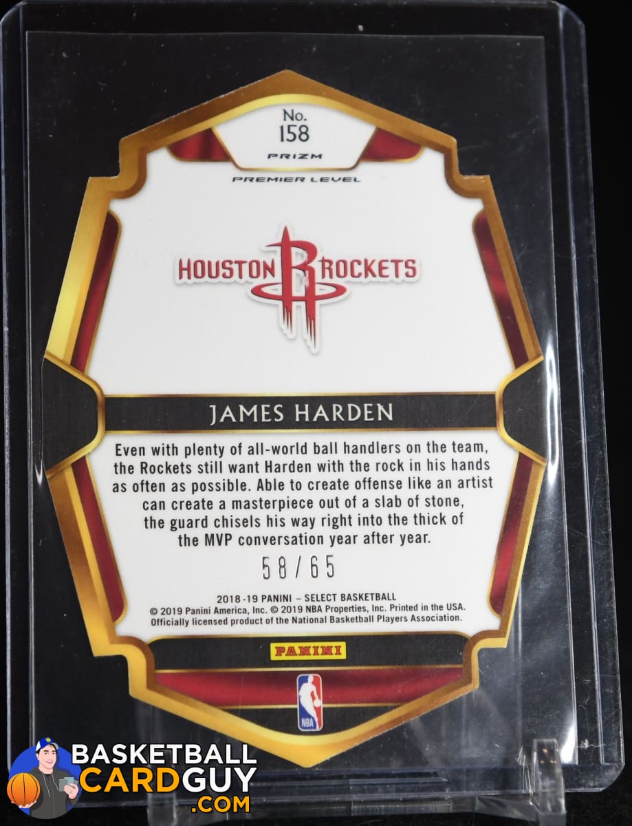 James Harden 2018-19 Select Prizms Orange Die Cut #158