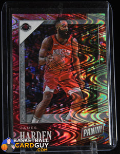 James Harden 2019 Panini Black Friday Swirlorama #7 #/50 autograph, basketball card, patch, rookie card