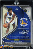 James Wiseman 2020-21 Panini Spectra Gold #209 JSY AU RPA #/10 autograph, basketball card, numbered, patch, rookie card