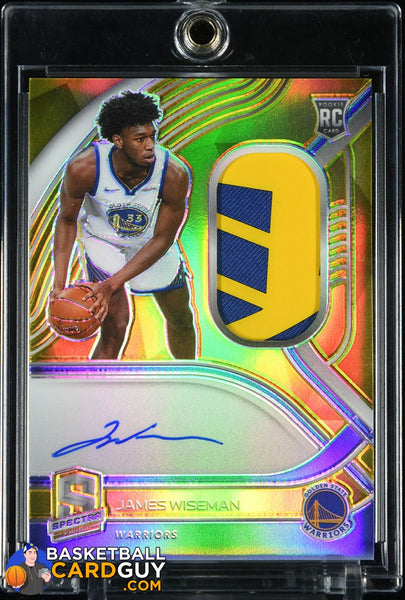 James Wiseman 2020-21 Panini Spectra Gold #209 JSY AU RPA