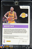 James Worthy 2019-20 Panini Obsidian Onyx Autographs Electric Etch Yellow #15 #/10 autograph, basketball card, numbered