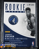 Jarrett Culver 2019-20 Absolute Memorabilia Rookie Threads Level 3 #/10 RC PATCH basketball card, numbered, patch, rookie card