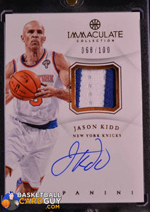 Jason Kidd 2012-13 Immaculate Collection Patch Autographs - Basketball Cards