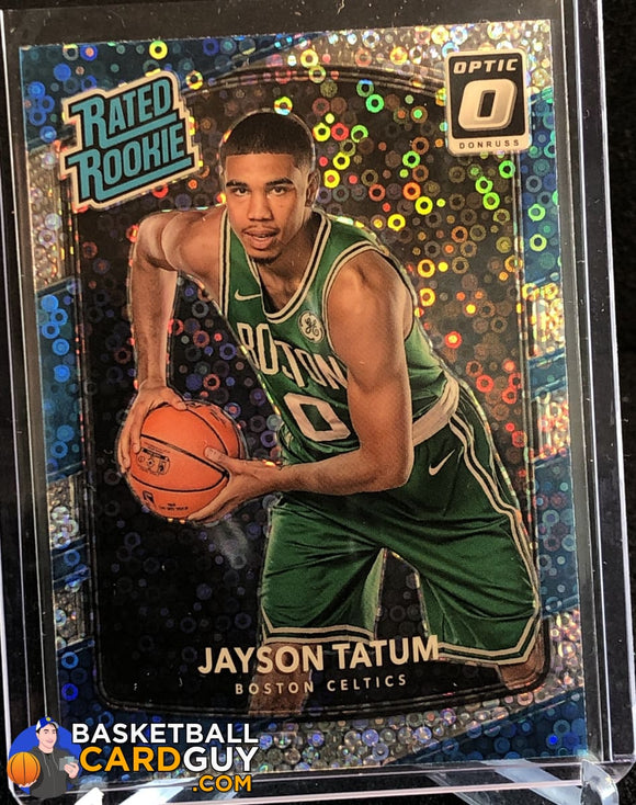 Jayson Tatum 2017-18 Donruss Optic Fast Break Holo #198 RR - Basketball Cards