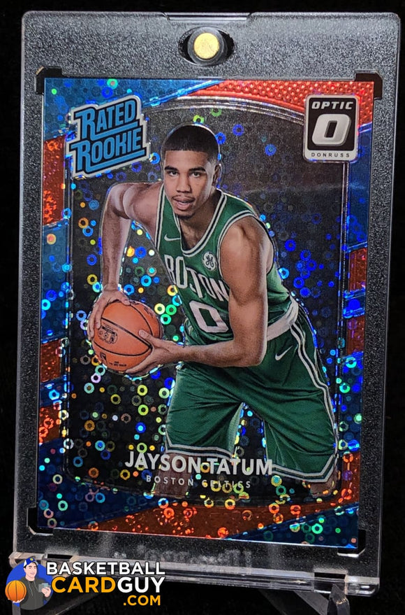 Jayson Tatum 2017-18 Donruss Optic Fast Break Red RC #/85 - Basketball Cards