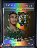 Jayson Tatum 2017-18 Donruss Optic Rookie Kings Silver Holo #3 basketball card, refractor, rookie card