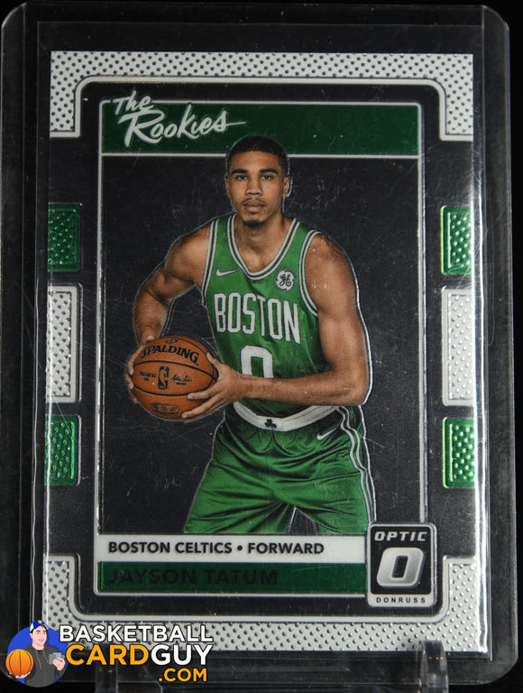 Jayson Tatum 2017-18 Donruss Optic The Rookies #3 RC basketball card, rookie card