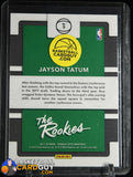 Jayson Tatum 2017-18 Donruss Optic The Rookies #3 RC basketball card, rookie card