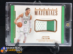Jayson Tatum 2017-18 Panini National Treasures Rookie Materials Bronze #02/25 - Basketball Cards
