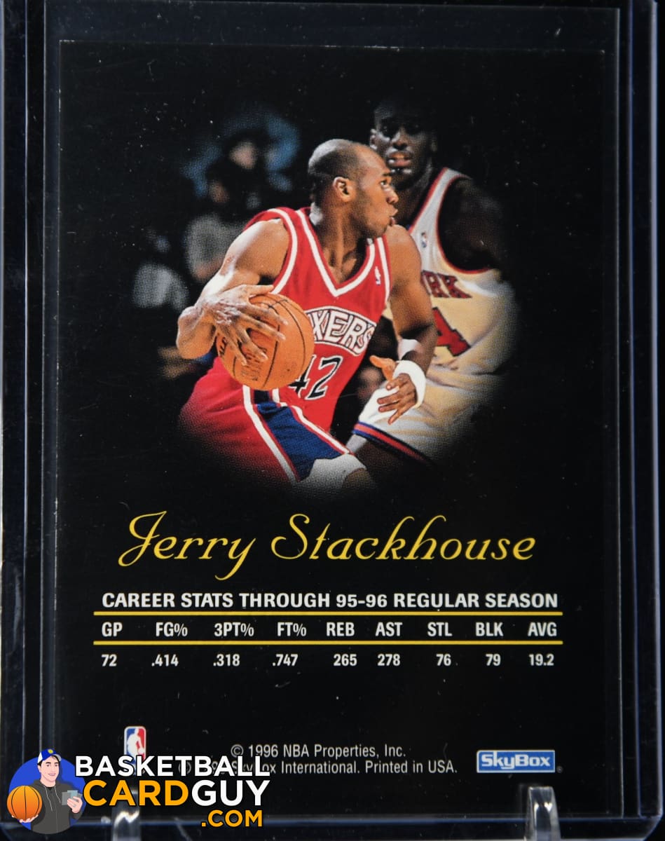 Jerry Stackhouse 1996-97 Skybox Autographics – Basketball Card Guy