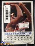 Jerry Stackhouse 1997-98 SkyBox Premium Autographics #98 Sixers autograph, basketball card