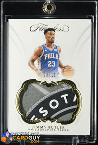 Jimmy Butler 2018-19 Panini Flawless Patches Gold #/10 basketball card, numbered, patch