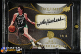 John Havlicek 2007-08 Exquisite Collection Scripted Swatches #SSJH #/15 autograph, basketball card, numbered, patch