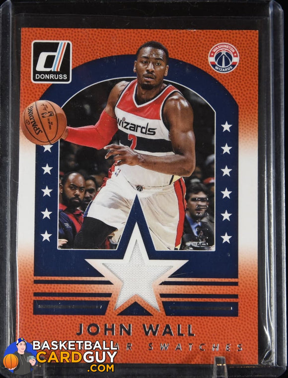John Wall 2015-16 Donruss Superstar Swatches #15 #/149 basketball card, jersey, numbered