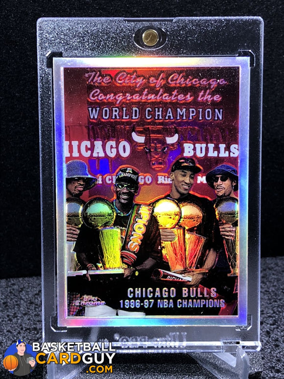 Jordan Pippen Rodman 1997-98 Topps Chrome Refractors #51 Checklist