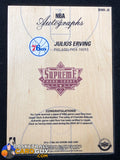 Julius Erving 2016-17 Supreme Hardcourt Jumbo Autographed Floor UDA - Basketball Cards