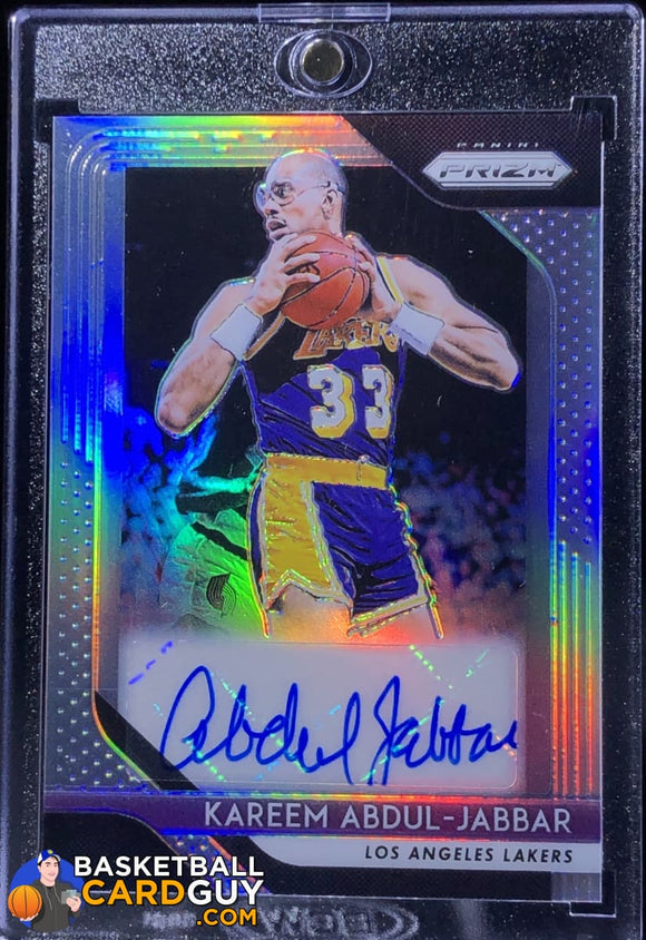 Kareem Abdul-Jabbar 2018-19 Panini Prizm Signatures Prizms Silver