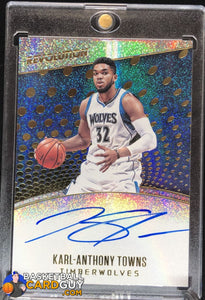 Karl-Anthony Towns 2017-18 Panini Revolution Autographs - Basketball Cards