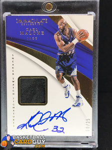 Karl Malone 2017-18 Immaculate Collection Sneaker Swatches Signatures #/25 - Basketball Cards